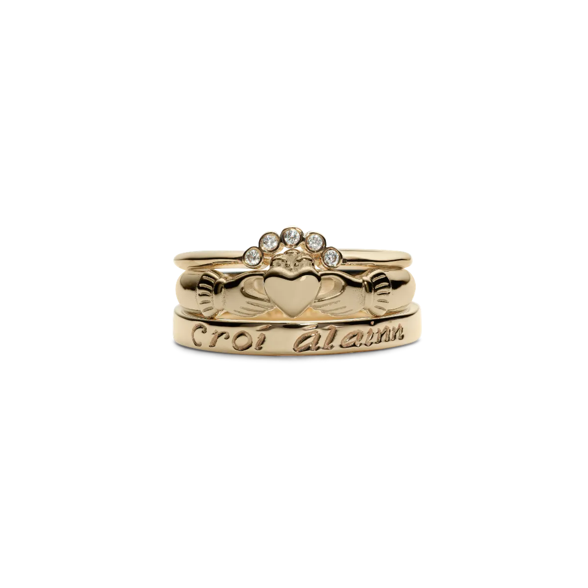 Stacking sales claddagh ring