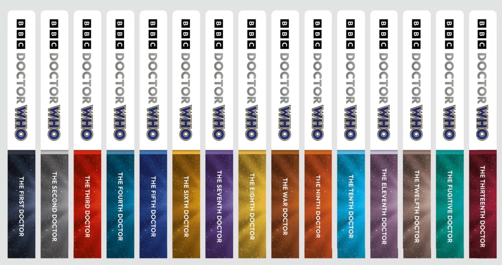 The 'classic’ range, in a collectable colour palette inspired by each series