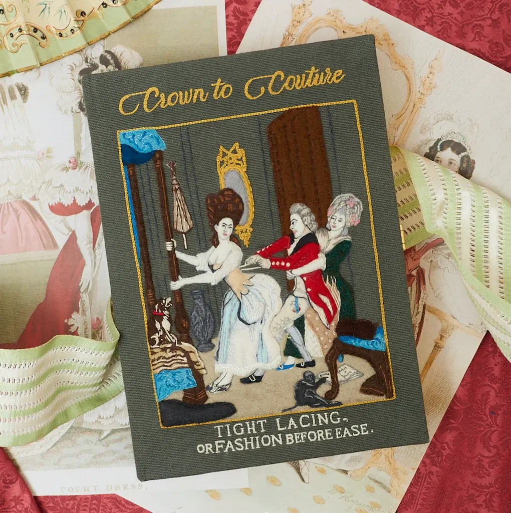 Olympia Le Tan collection based on the ‘Crown to Couture’ exhibition at the Palace.