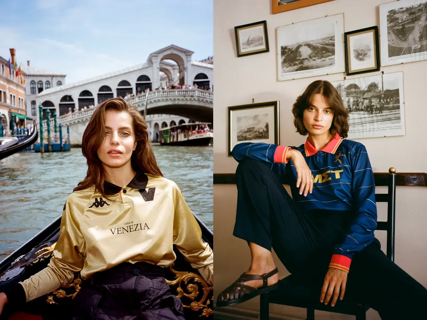 The Kits of Italian club Venezia FC and Greek club Athens Kallithea FC