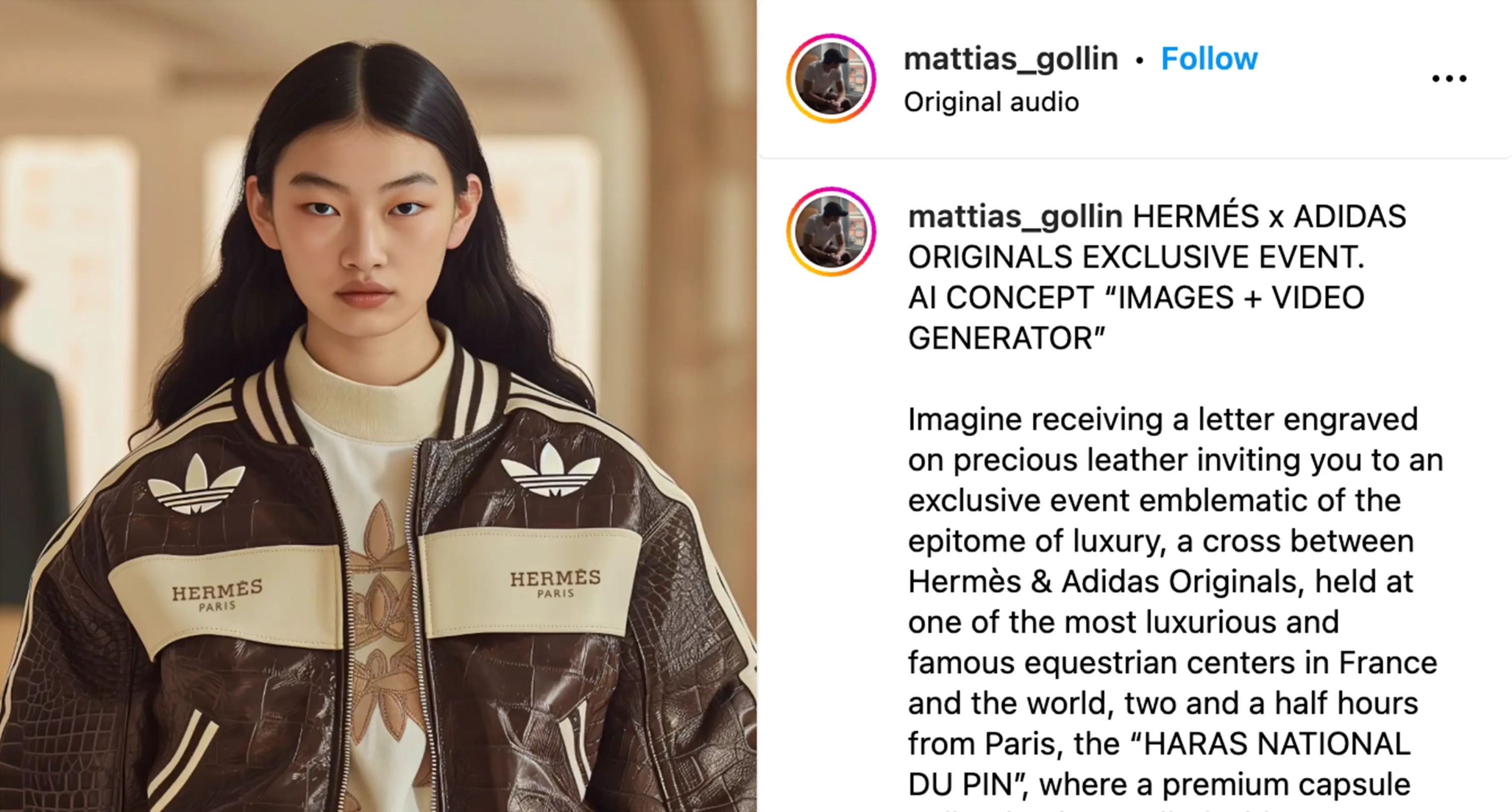 HERMÉS x ADIDAS ORIGINALS AI concept | Mattias Gollin