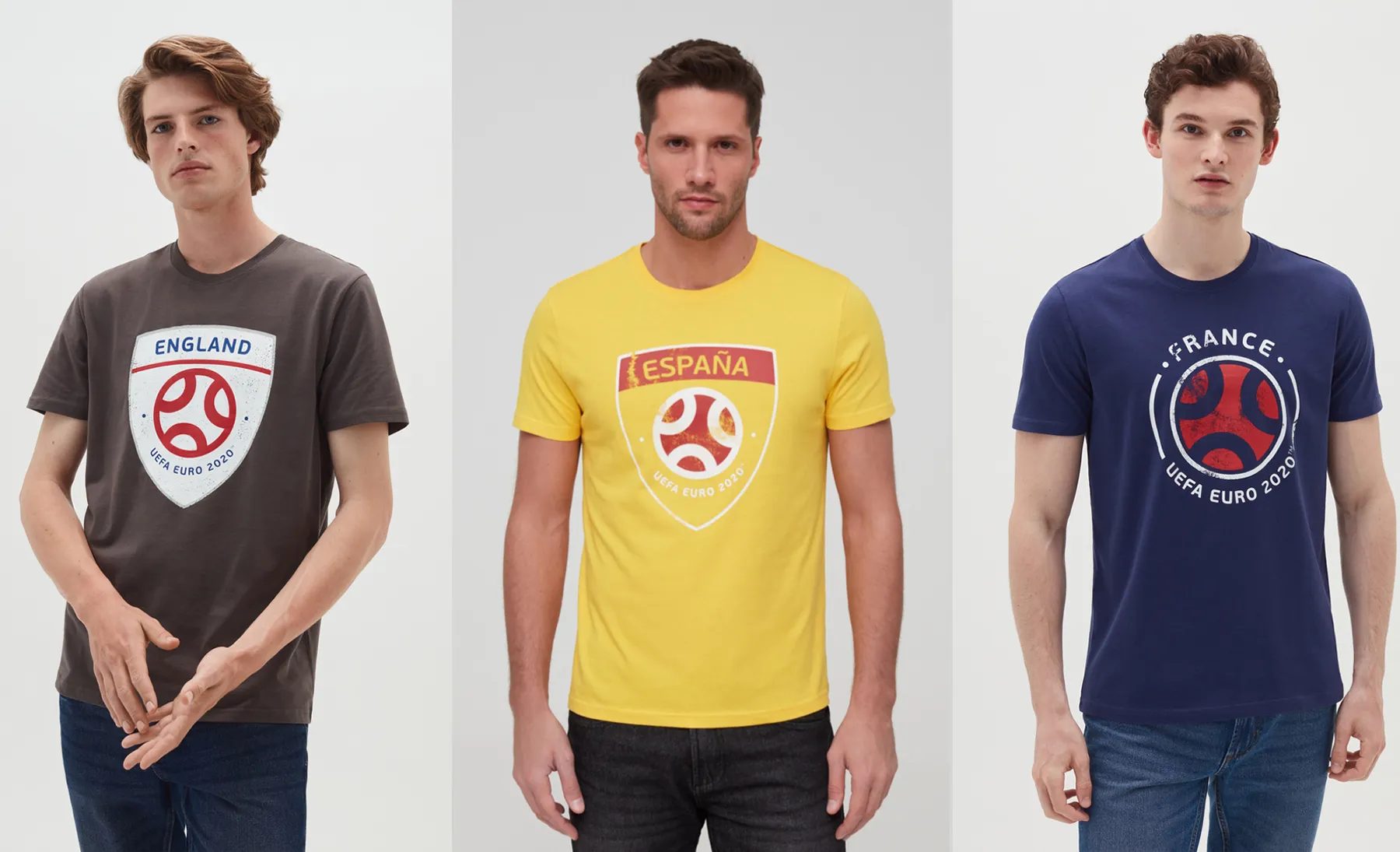 Skew for Uefa OVS EURO 2020, men wearing t-shirt, graphics, football