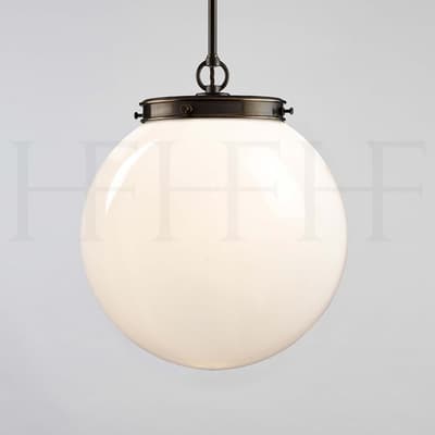 PL103 M Hector Glass Globe Medium Opal S