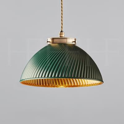 Pl135 S Tiber Pendant Small Green With Gold Interior Ab S