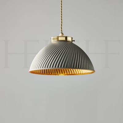 PL135 S Tiber Pendant Small Grey with Gold Interior S