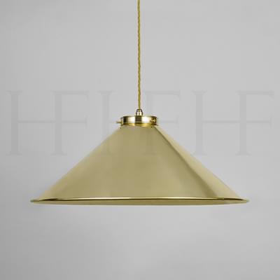 PL340 L Brass Coolie Shade Large S