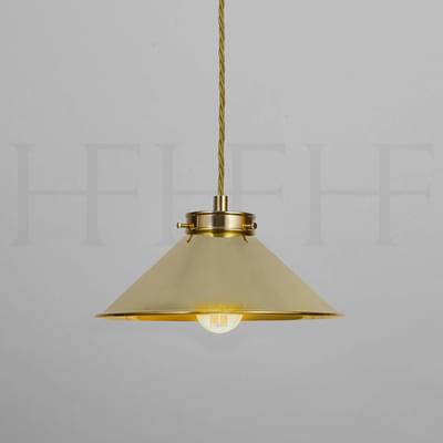 PL340 S Brass Coolie Shade Small S