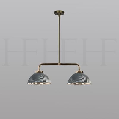 PL405 S Tiber Double Pendant on Rod Small with Canopy S