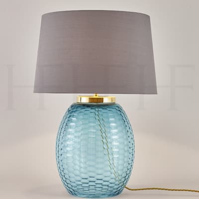 TL139 M Mala Honeycomb Ice Blue Table Lamp Medium S