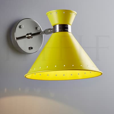 Wl259 Tom Wall Light Giallo With Switch S