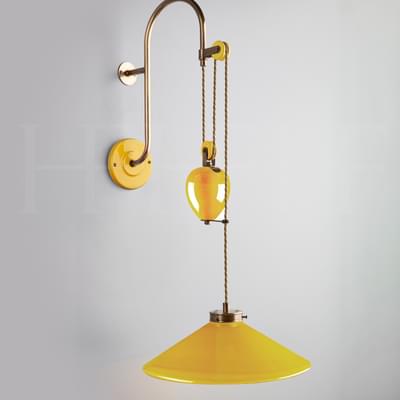 WL449 Lucia Rise and Fall Wall Light Giallo S