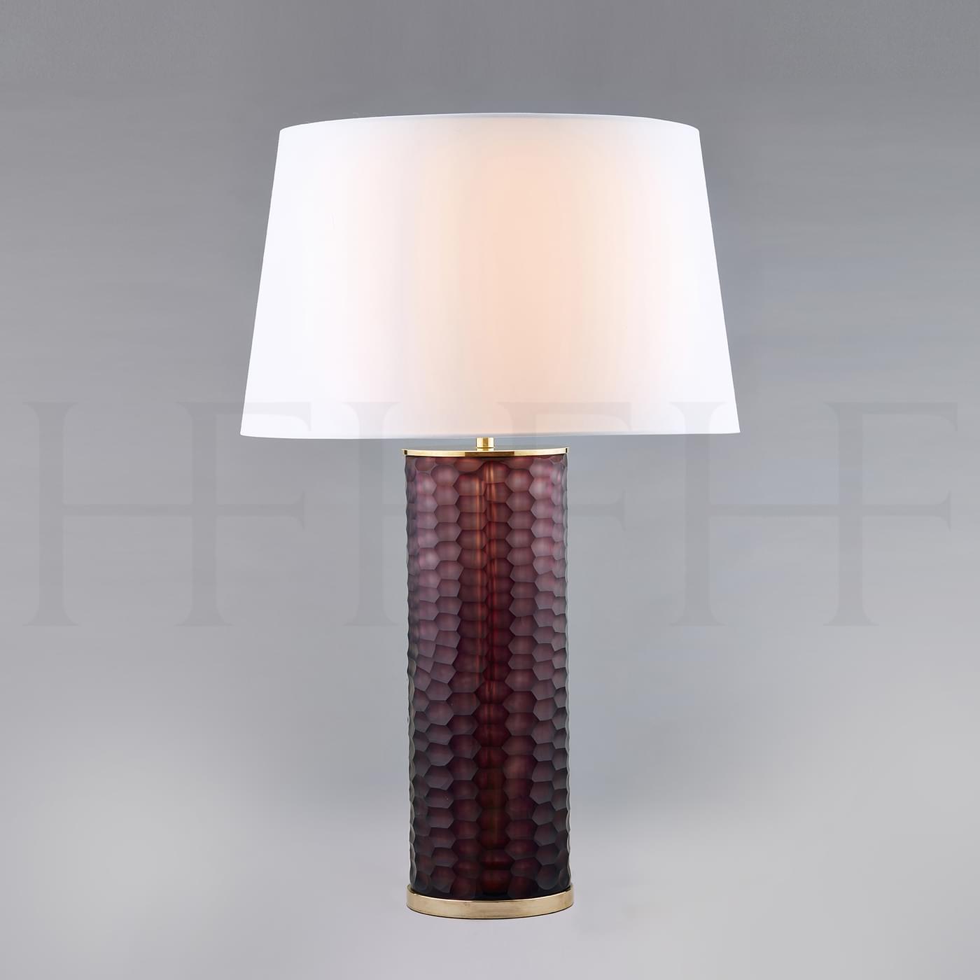 TL153 Amerthyst Honeycomb Glass Table Lamp L