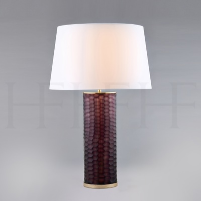 Amethyst Honeycomb Glass Table Lamp