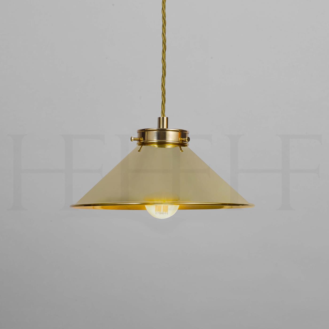 PL340 S Brass Coolie Shade Small L