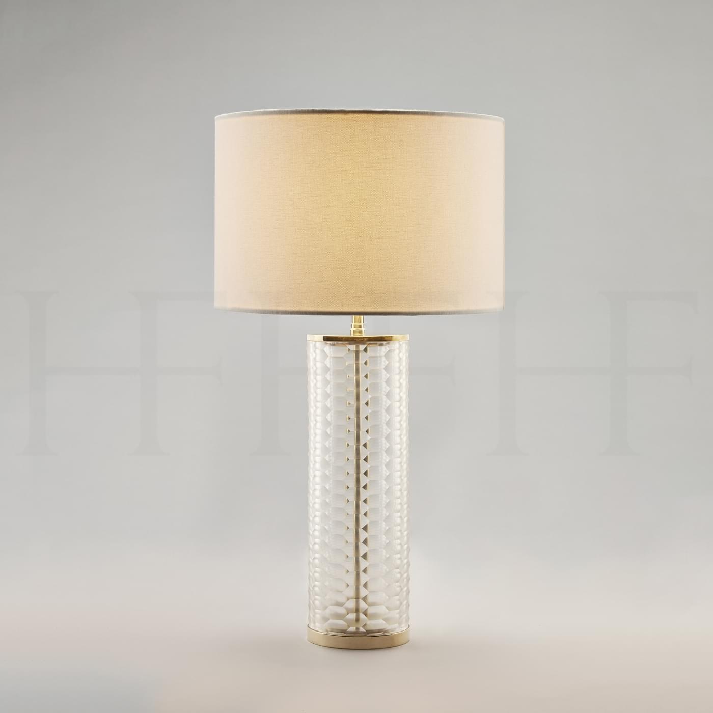 Tl60 Clear Honeycomb Glass Table Lamp L
