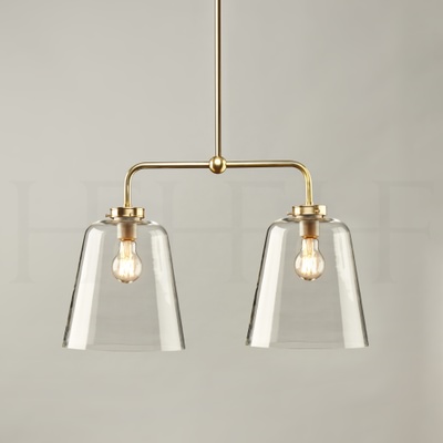 Double Bell Shade Pendant, Large