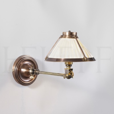 Gabriel Single Arm Wall Light, Model II, Antique Brass & Antique Copper