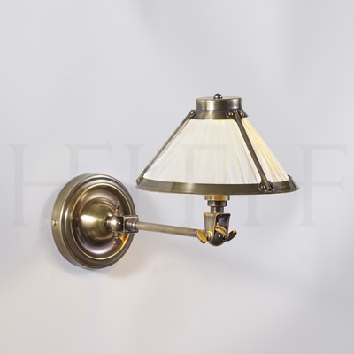Gabriel Single Arm Wall Light, Model II, Antique Brass