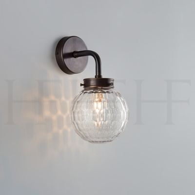 Mini Hammered Globe Wall Light