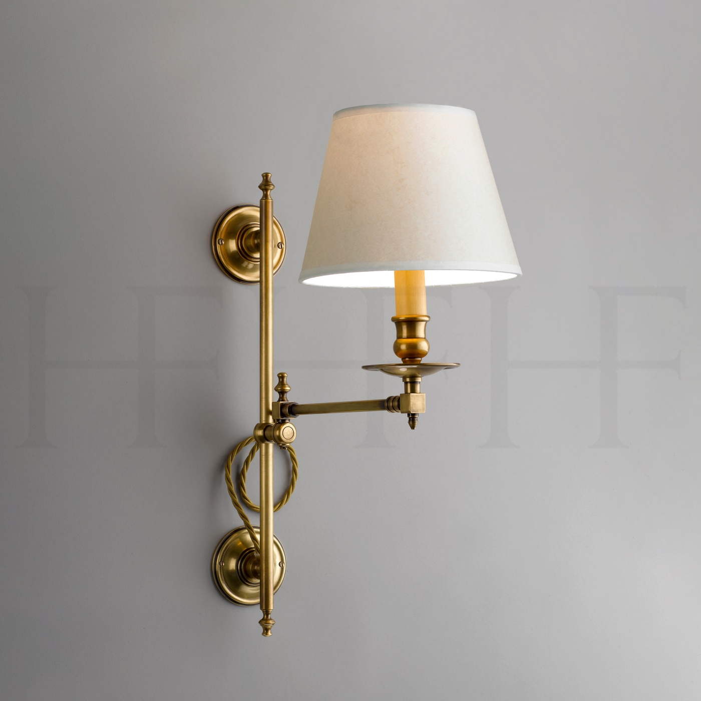 Hector Swing Arm Wall Light, Vertically Adjustable