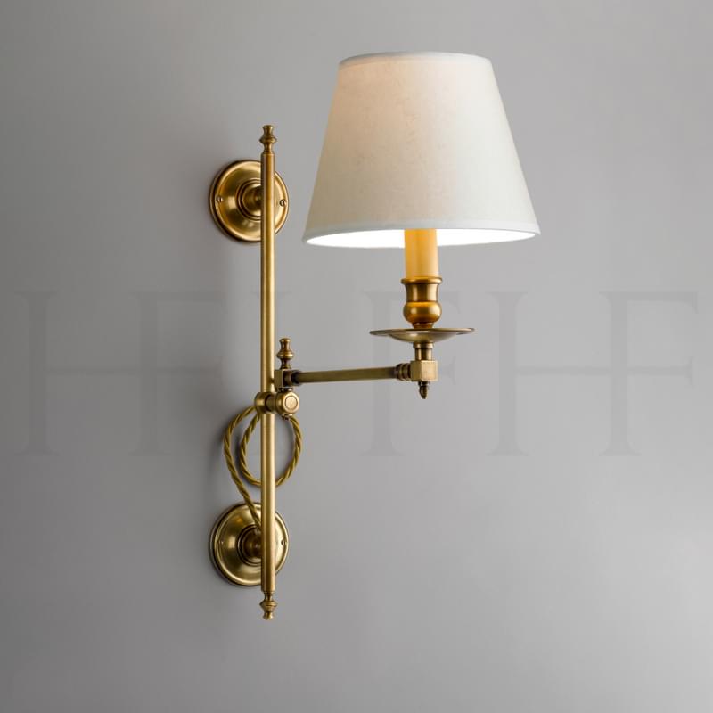 WL182 Hector Swing Arm Wall Light Vertically Adjustable L
