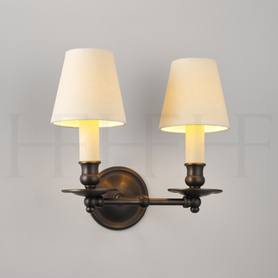 Hector Twin Straight Arm Wall Light