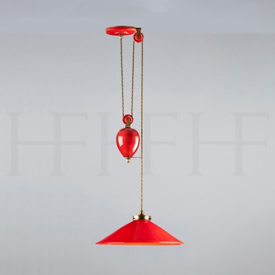 Lucia Rise and Fall Pendant Rosso
