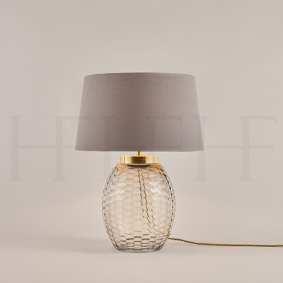 Mala Table Lamp, Small, Smoke Grey, Honeycomb