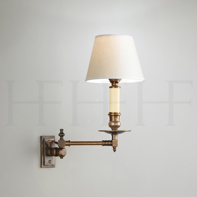 Swing Arm Wall Light with rectangular backplate