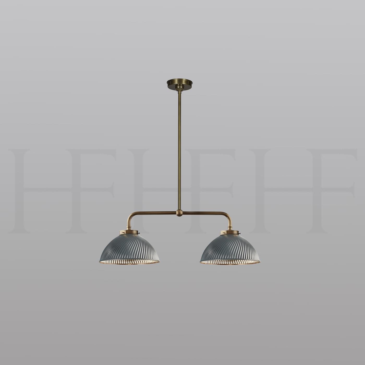 PL405 S Tiber Double Pendant on Rod Small with Canopy L