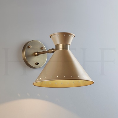 Tom Wall Light with switch, Taupe