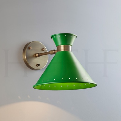 Tom Wall Light with switch, Verde Selenio