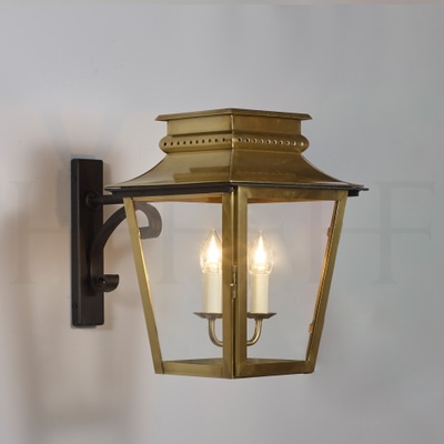 Zeus Lantern, Hoop Bracket, Medium, Antique Brass