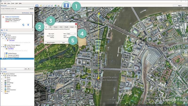 How To Measure Distance And Area In Google Earth Pro Encounter Edu Google Earth Calculate Area