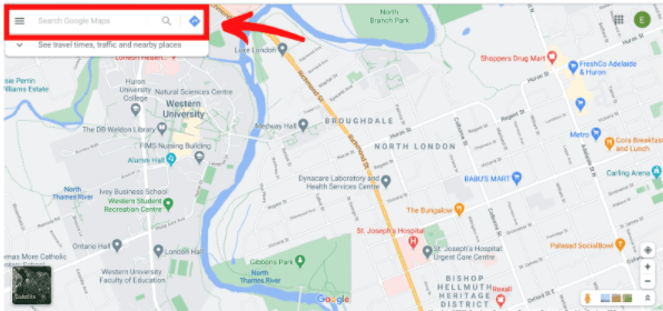 Search for business on Google Maps