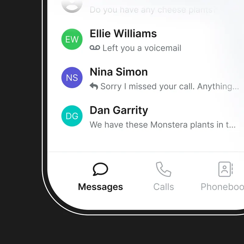 Messages or Home Black
