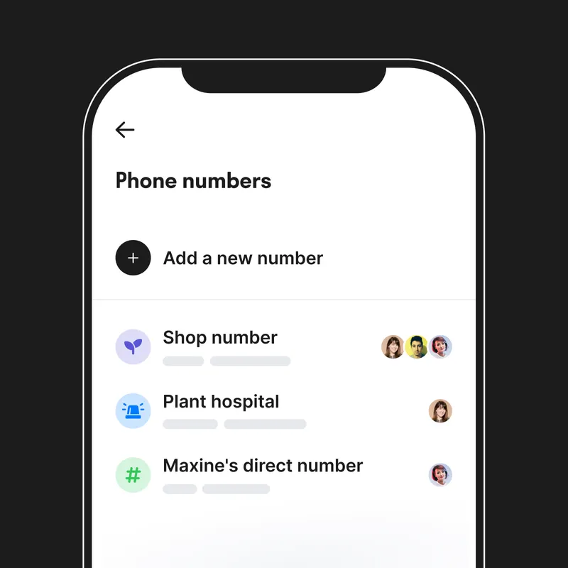 Phone Numbers Black