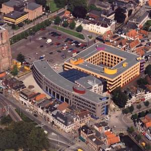90031foger002overzichtfoto 1 Jeanne Dekkers Architectuur Stadskantoor Leeuwarden stedenbouwkundige situatie vogelperspectief