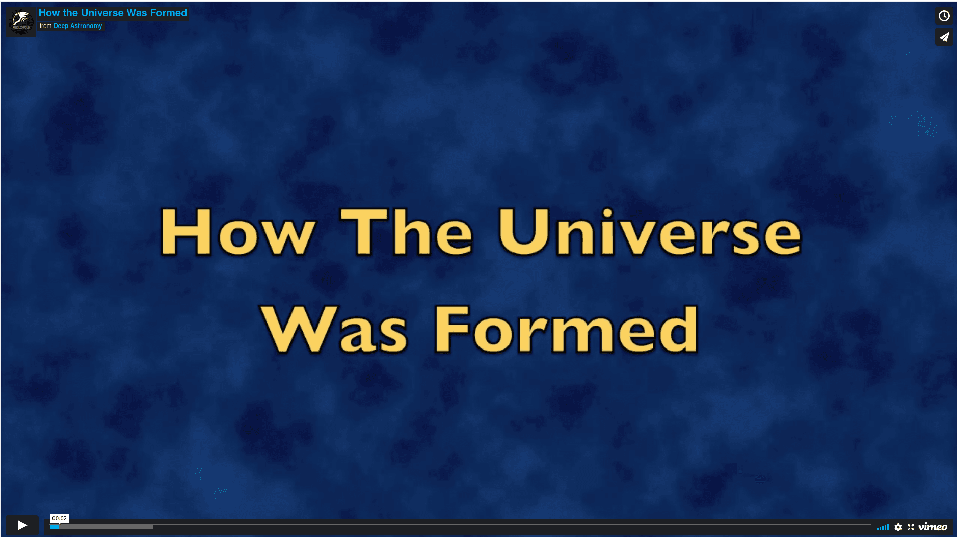 How The Universe Was Formed thumbnail