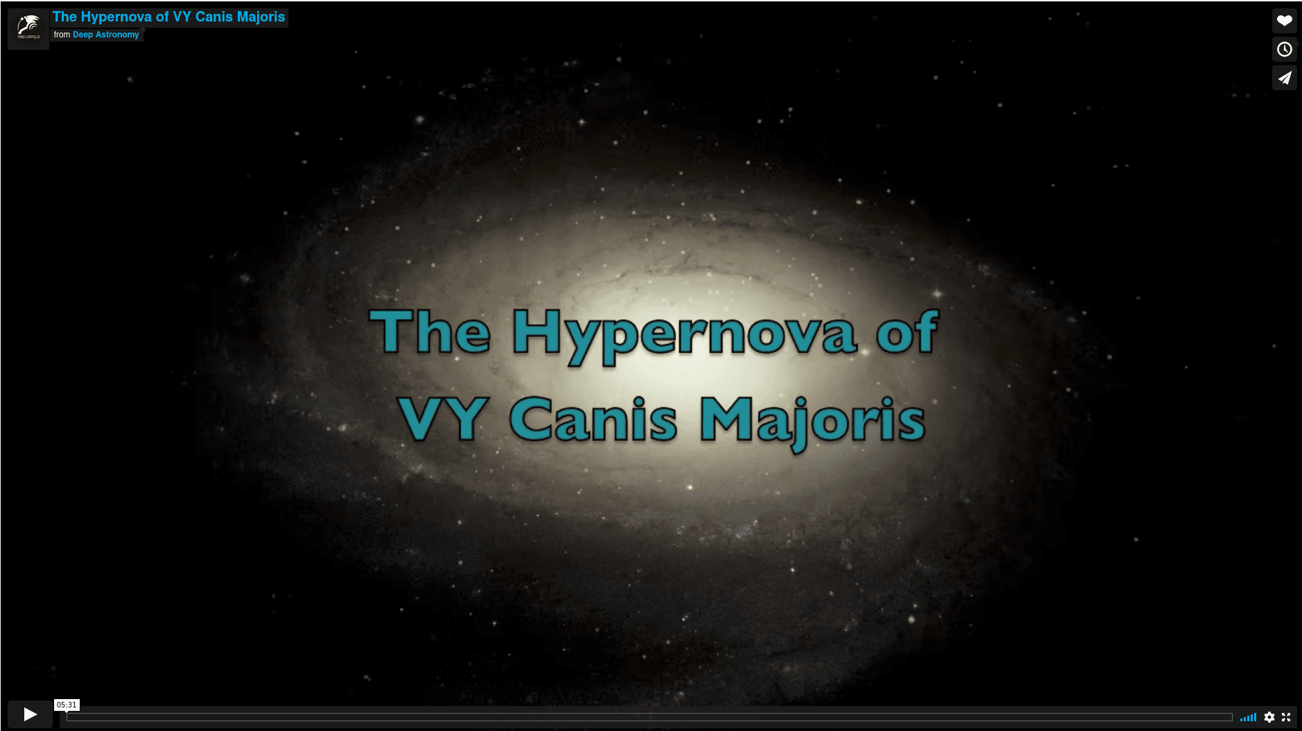 The Hypernova of VY Canis Majoris thumbnail