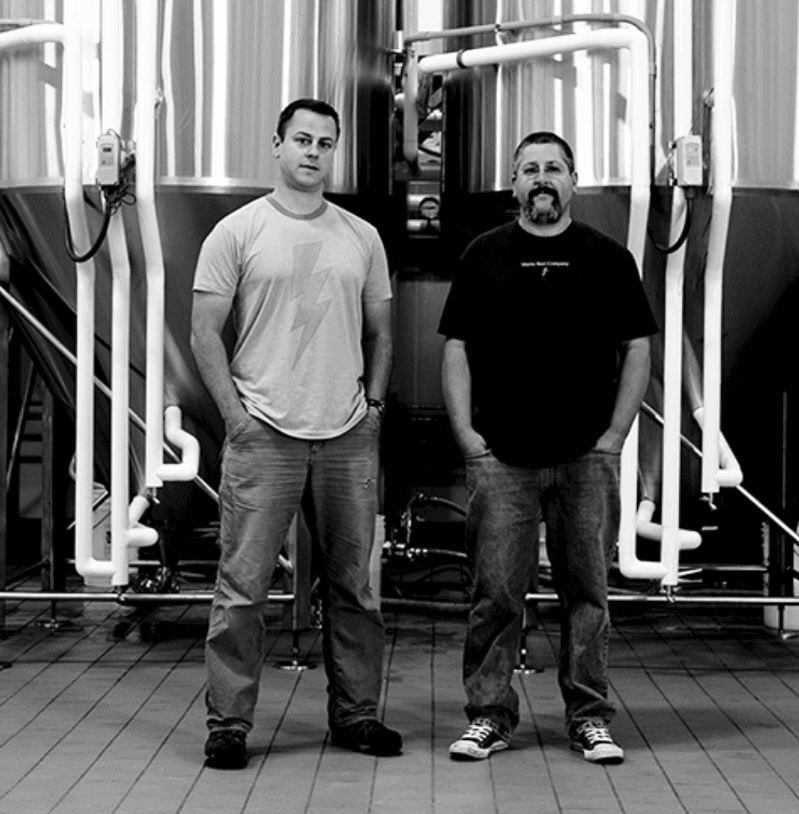 Co-founders Daniel and David Kleban stand in the production space of their facility in Freeport.