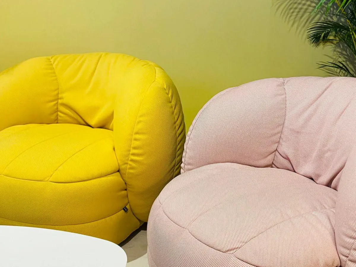 Milan Furniture Fair 2022. Yellow and pink