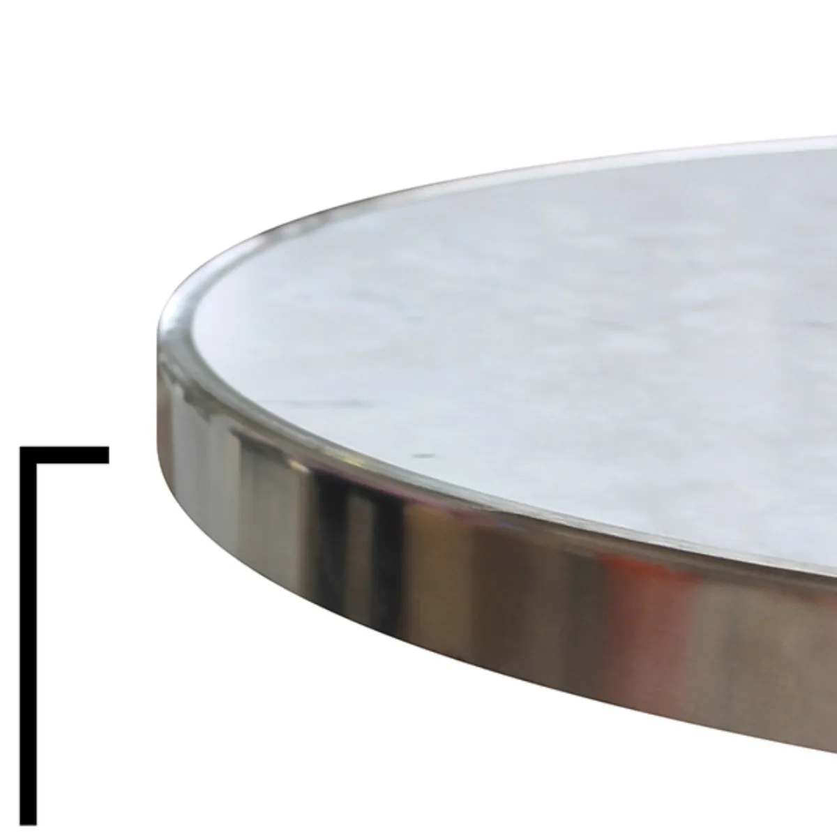 Marble top with Metal Edge Inside Out Contracts