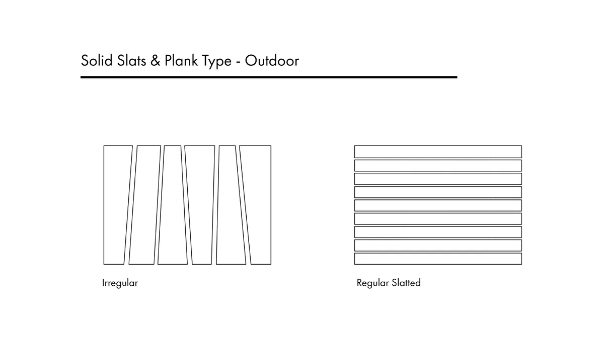 Outdoor Table Top Slats and Planks