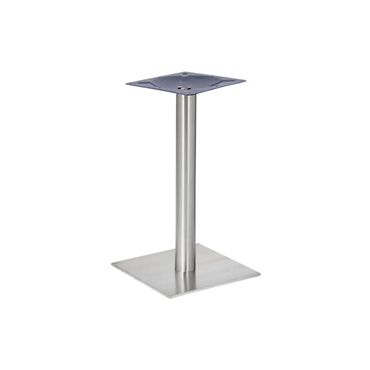 Flat square table base with round column 1