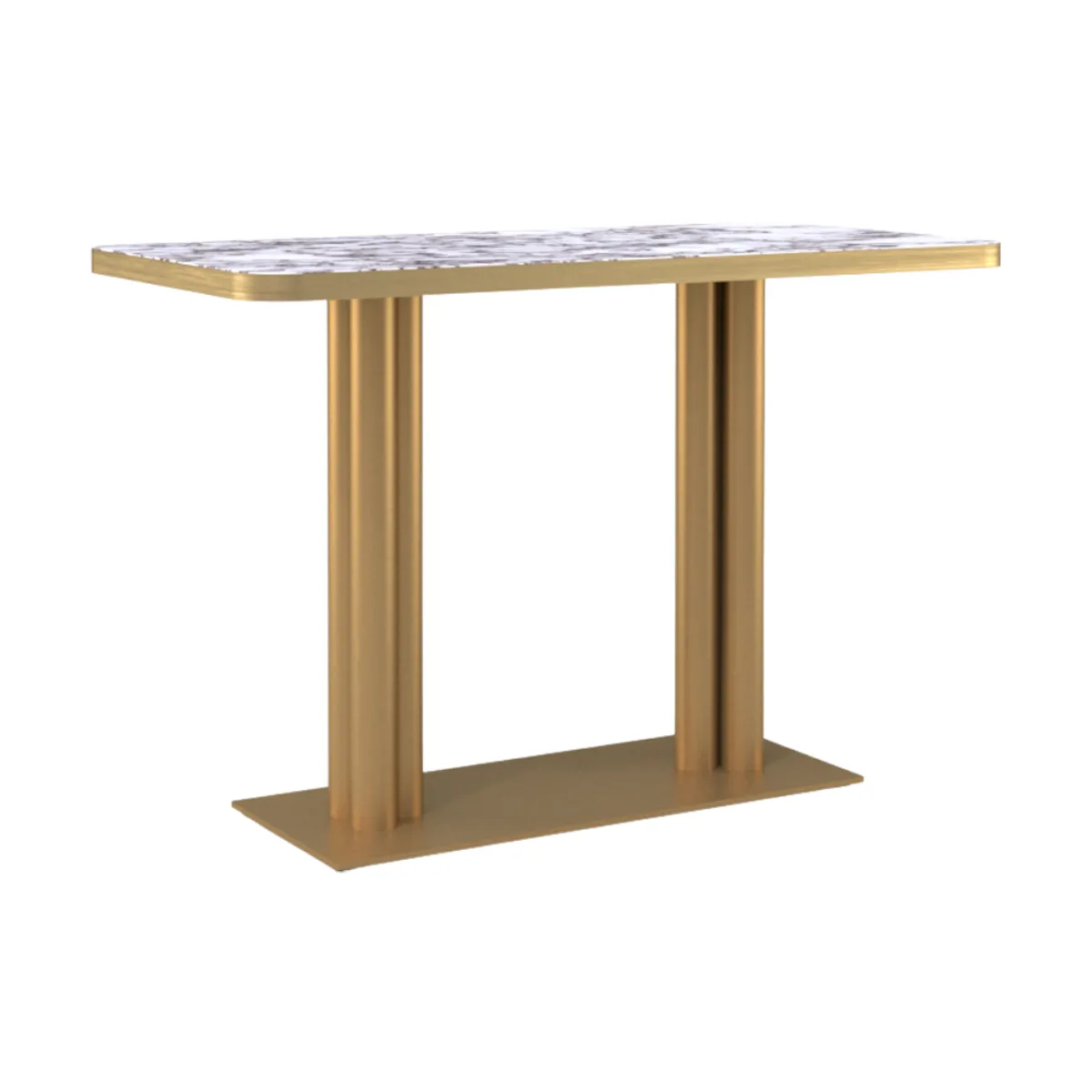 Gouqi brass rectangle dining table 1