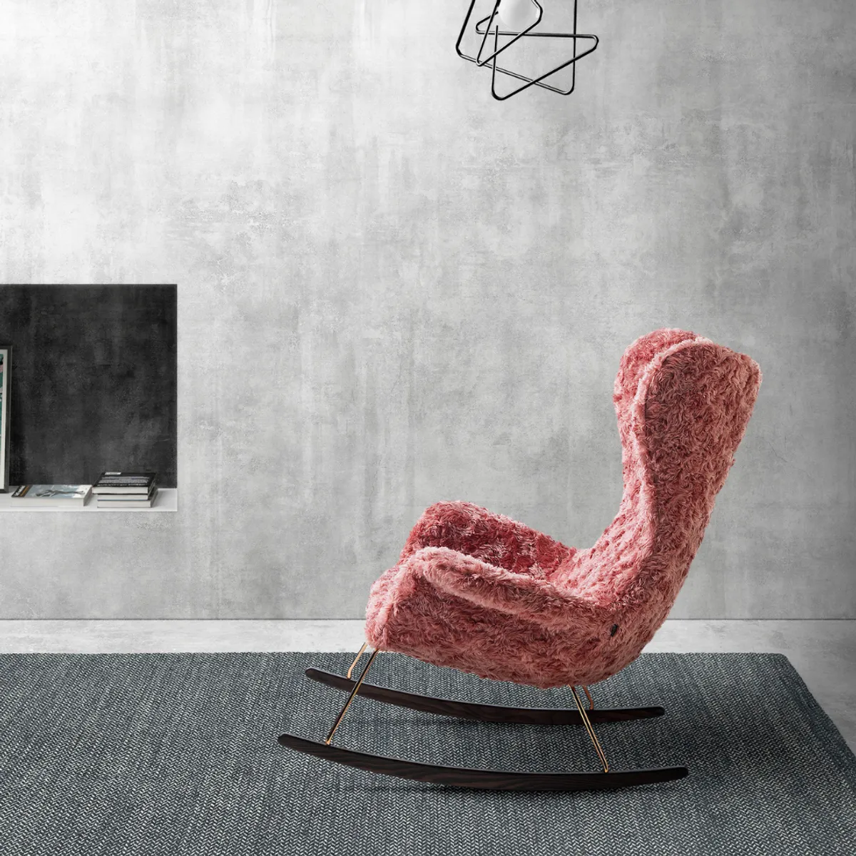 Fluffy rocking chair 2025