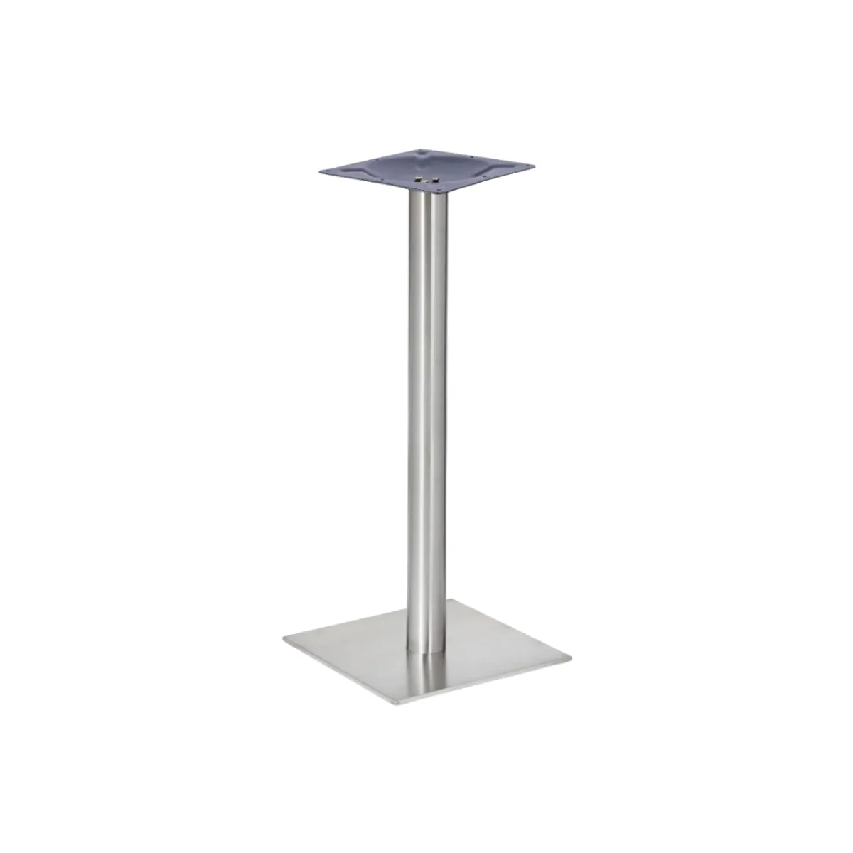 Flat square table base with round column 2