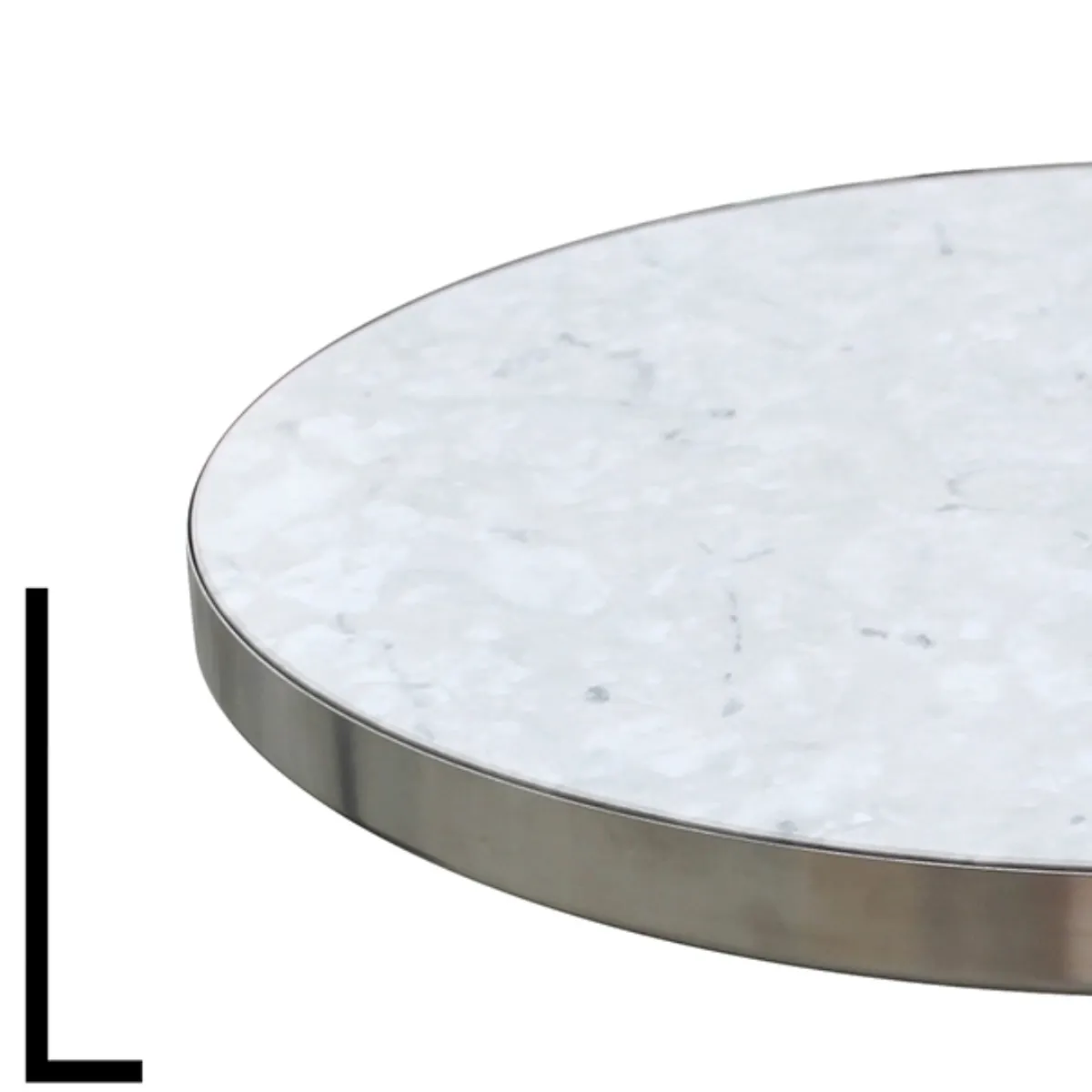 Marble top with Metal Edge 3