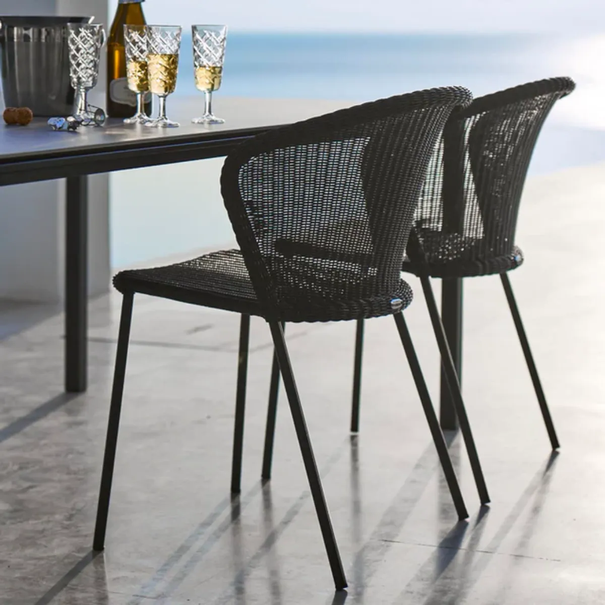 Tropez stacking chair 3